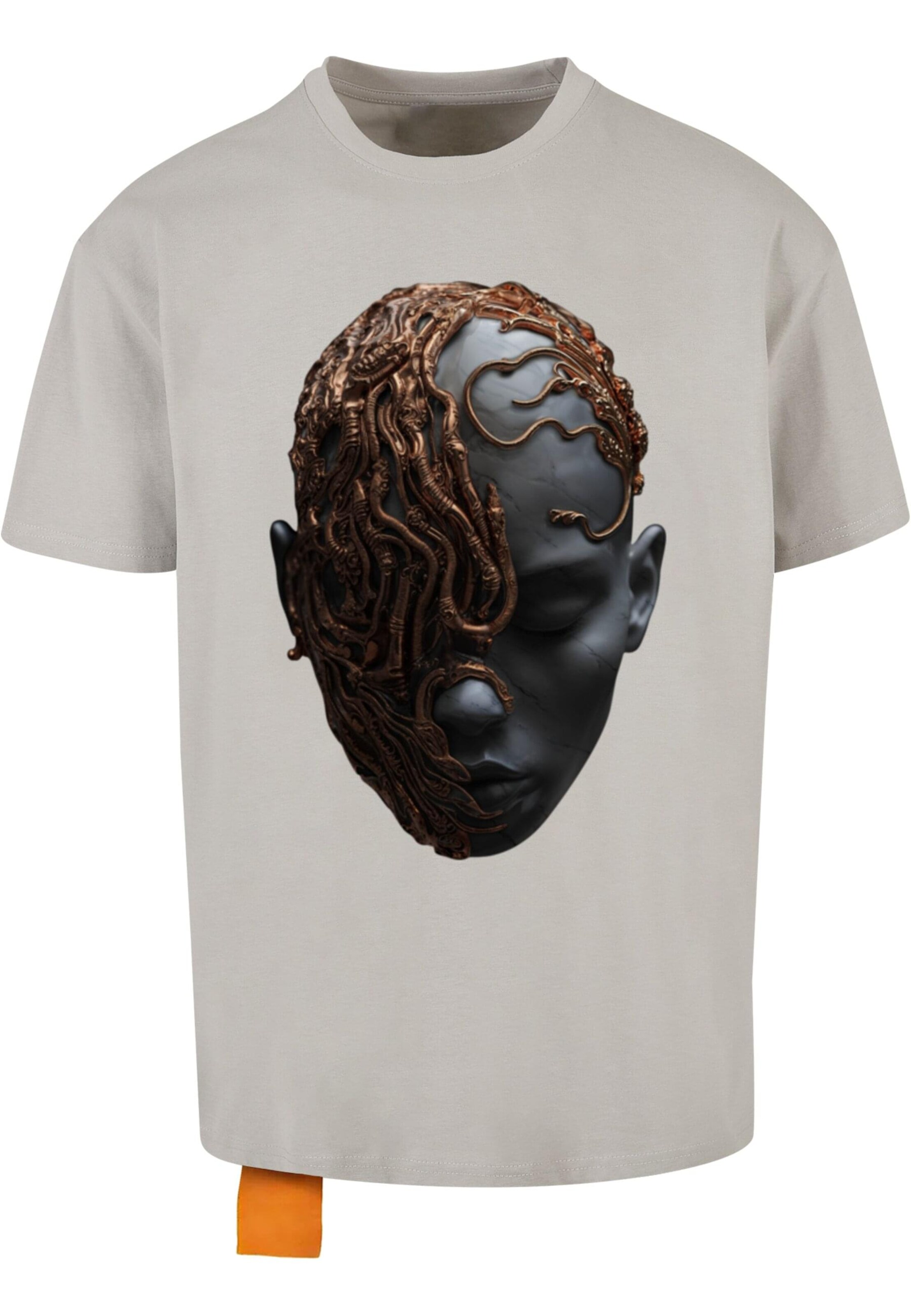 T-Shirt Forgotten Faces en gris : devant