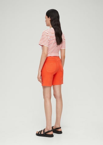 s.Oliver Tapered Shorts 'Betsy' in Orange