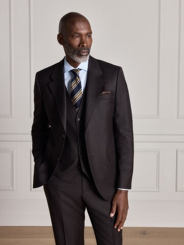 Next Slim Fit Forretningsjakke 'Signature' i brun: forside