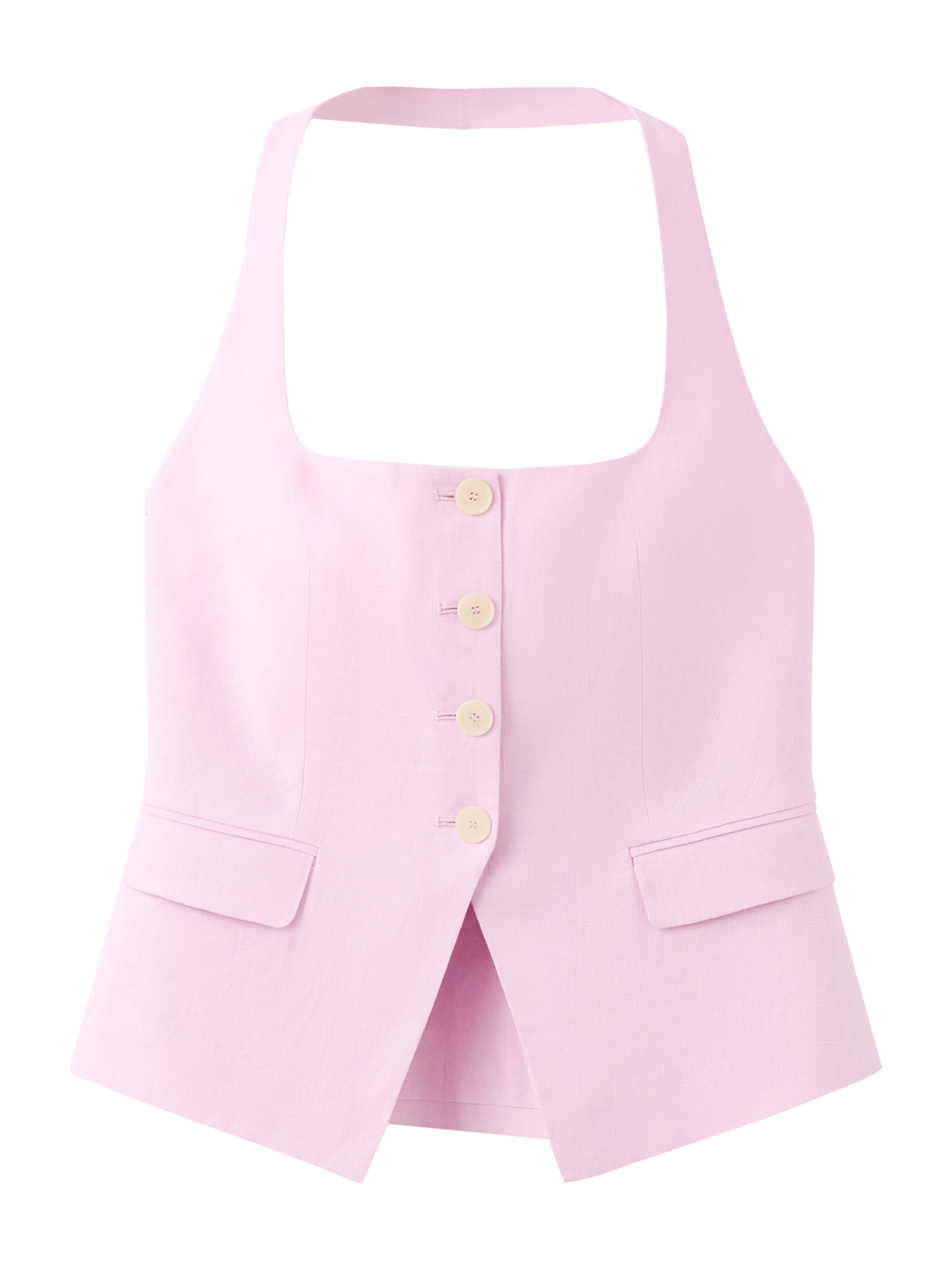 MANGO Suit vest 'Boreli' in Pink: front