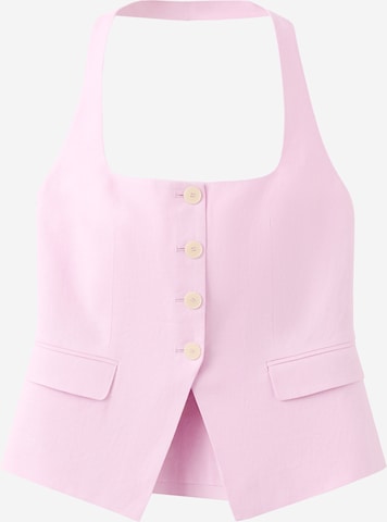 MANGO Мъжка елек за костюм 'Boreli' в розово: отпред