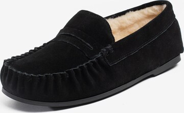 Gooce Moccasin 'Mateo' in Black: front