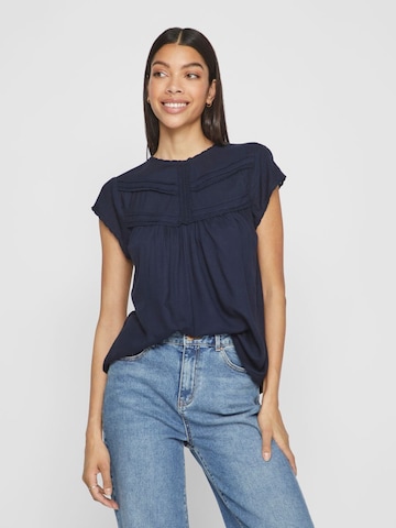 VILA Blouse in Blauw: voorkant