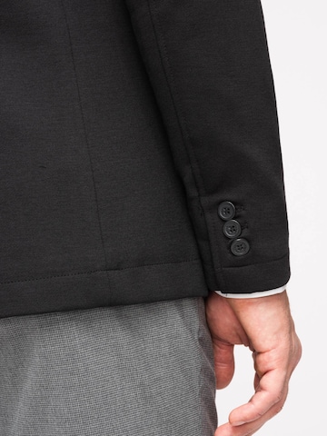 Coupe regular Veste de costume Ombre en noir