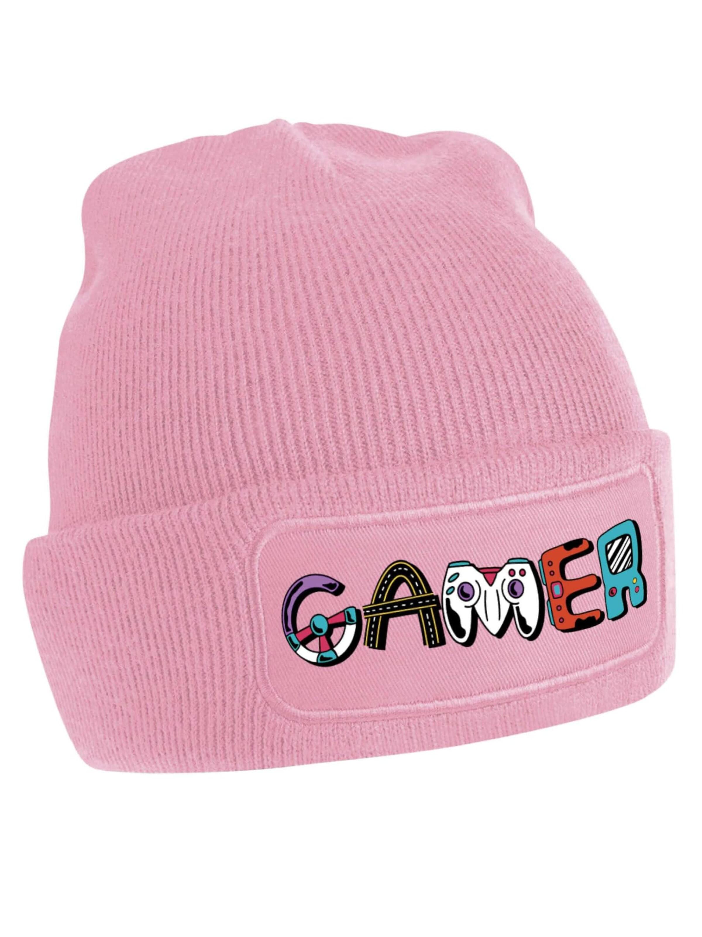 Youth Designz Beanie 'Gamer' in Pink