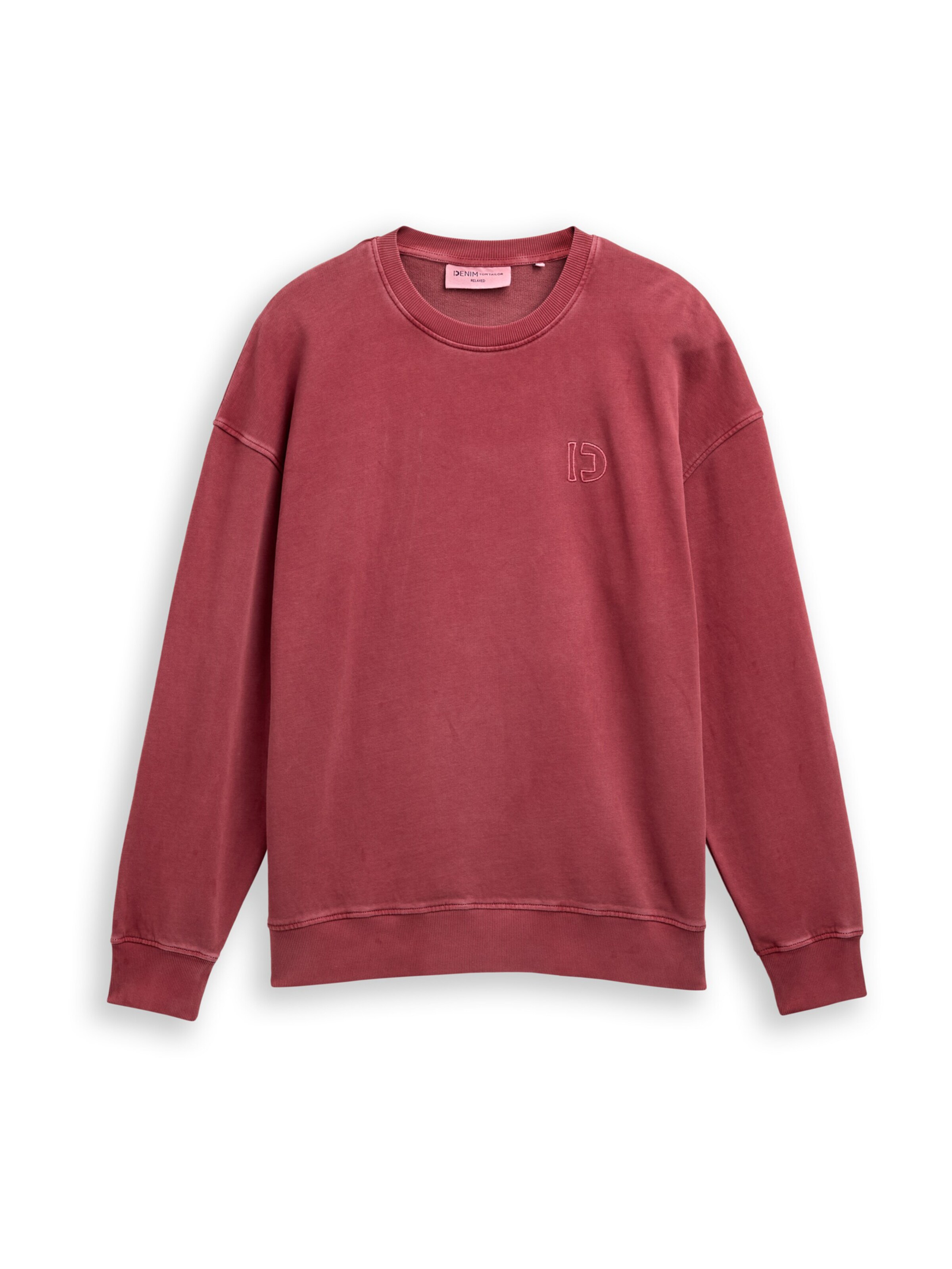 TOM TAILOR DENIM Sweatshirt i rød: forside