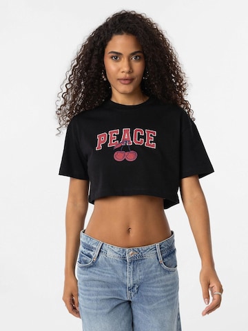 Cortera Top in Black: front