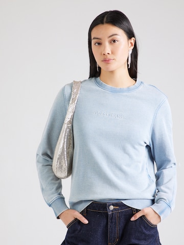 GUESS JEANS Sweatshirt in Blauw: voorkant