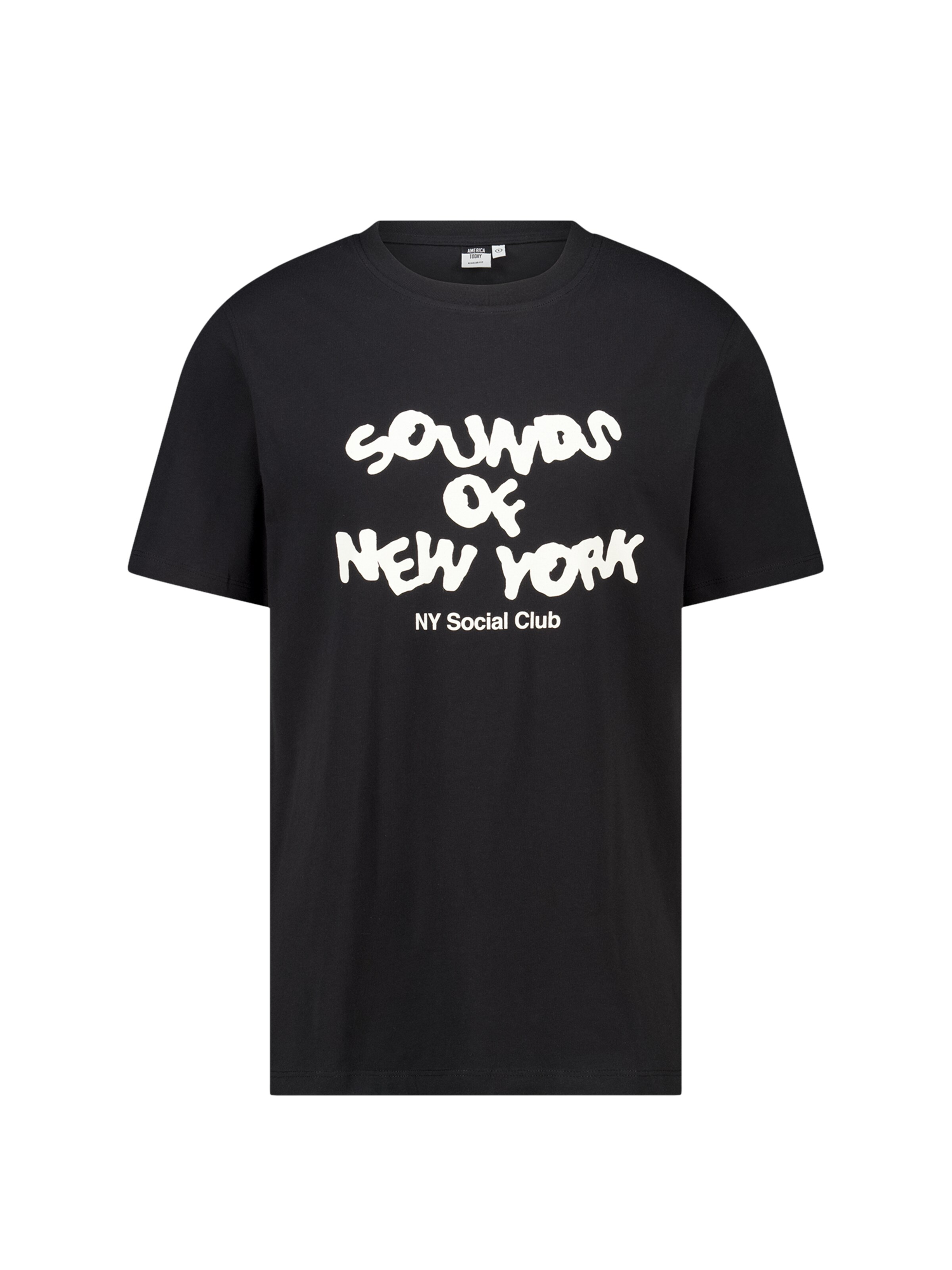 America Today Shirt in Zwart: voorkant