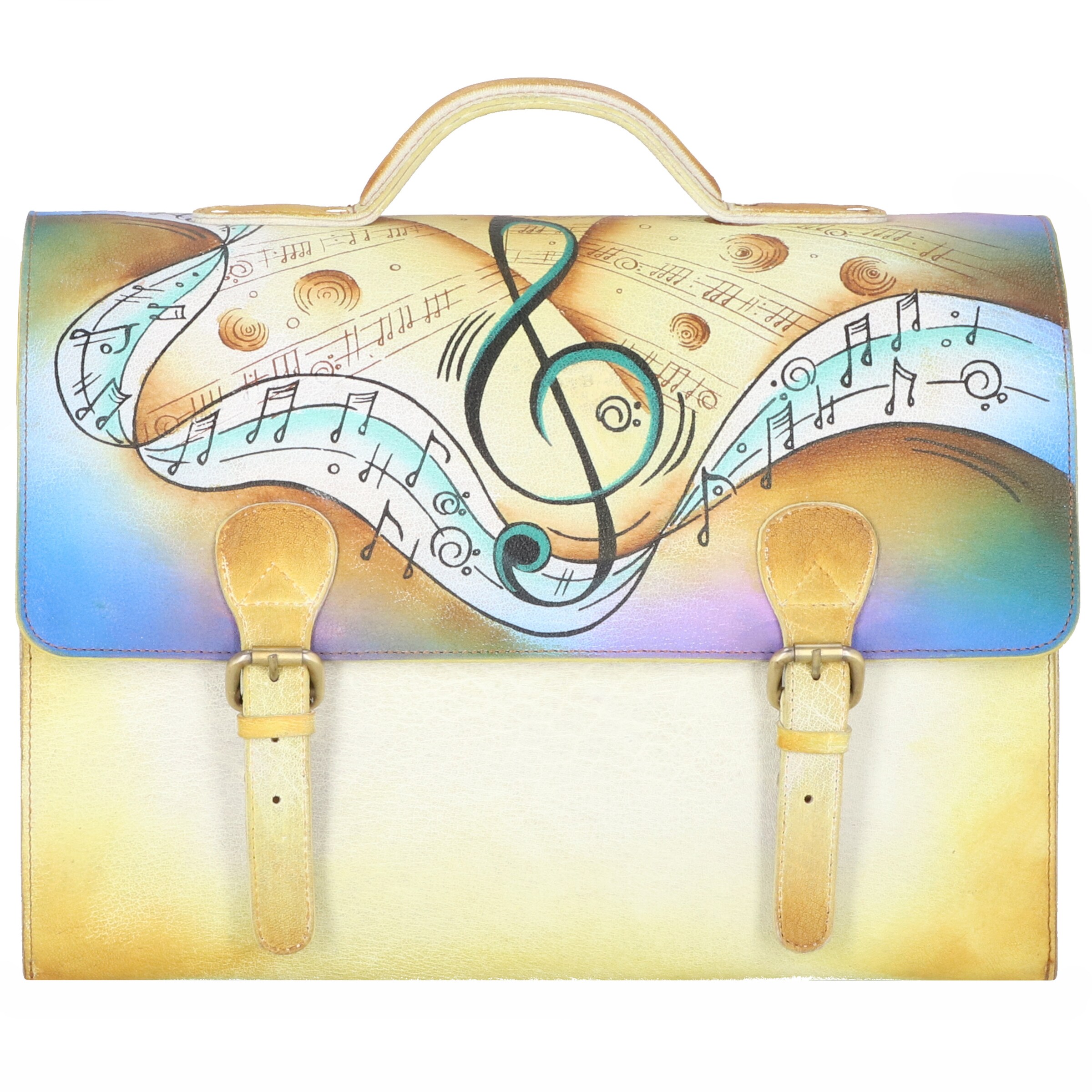 Borsa a mano 'Art + Craft' di Greenland Nature in colori misti: frontale