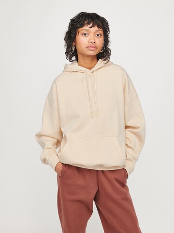 ABOUT YOU x VIAM Studio Sweatshirt 'Better' in Beige: front