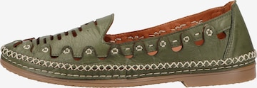COSMOS COMFORT Classic Flats in Green: front