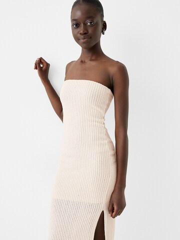 Bershka Knit dress in Yellow