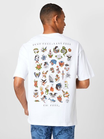 JACK & JONES Koszulka 'TATTOO' w kolorze biały
