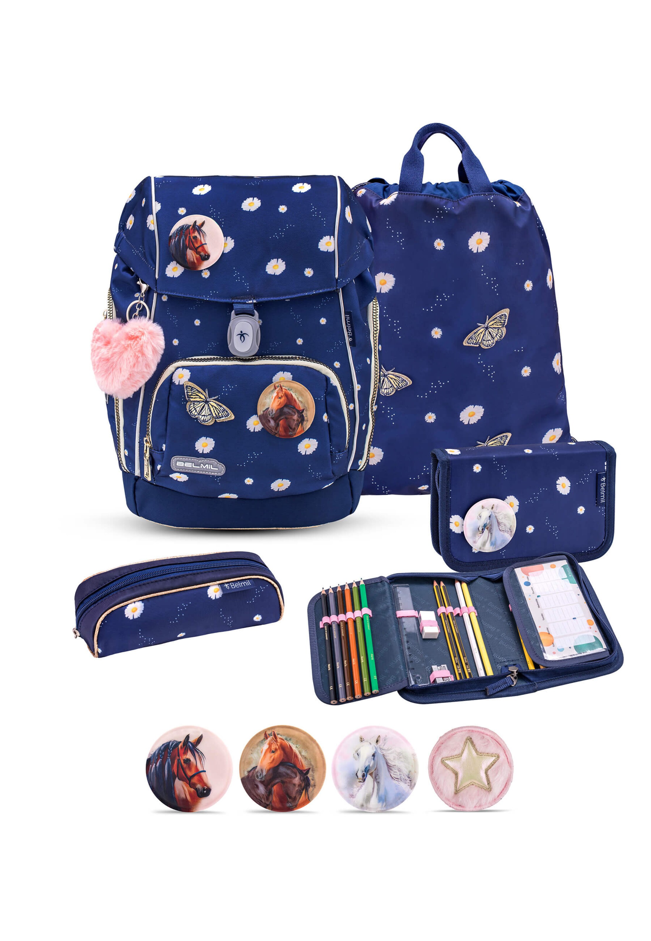 Belmil Backpack in Blue: front