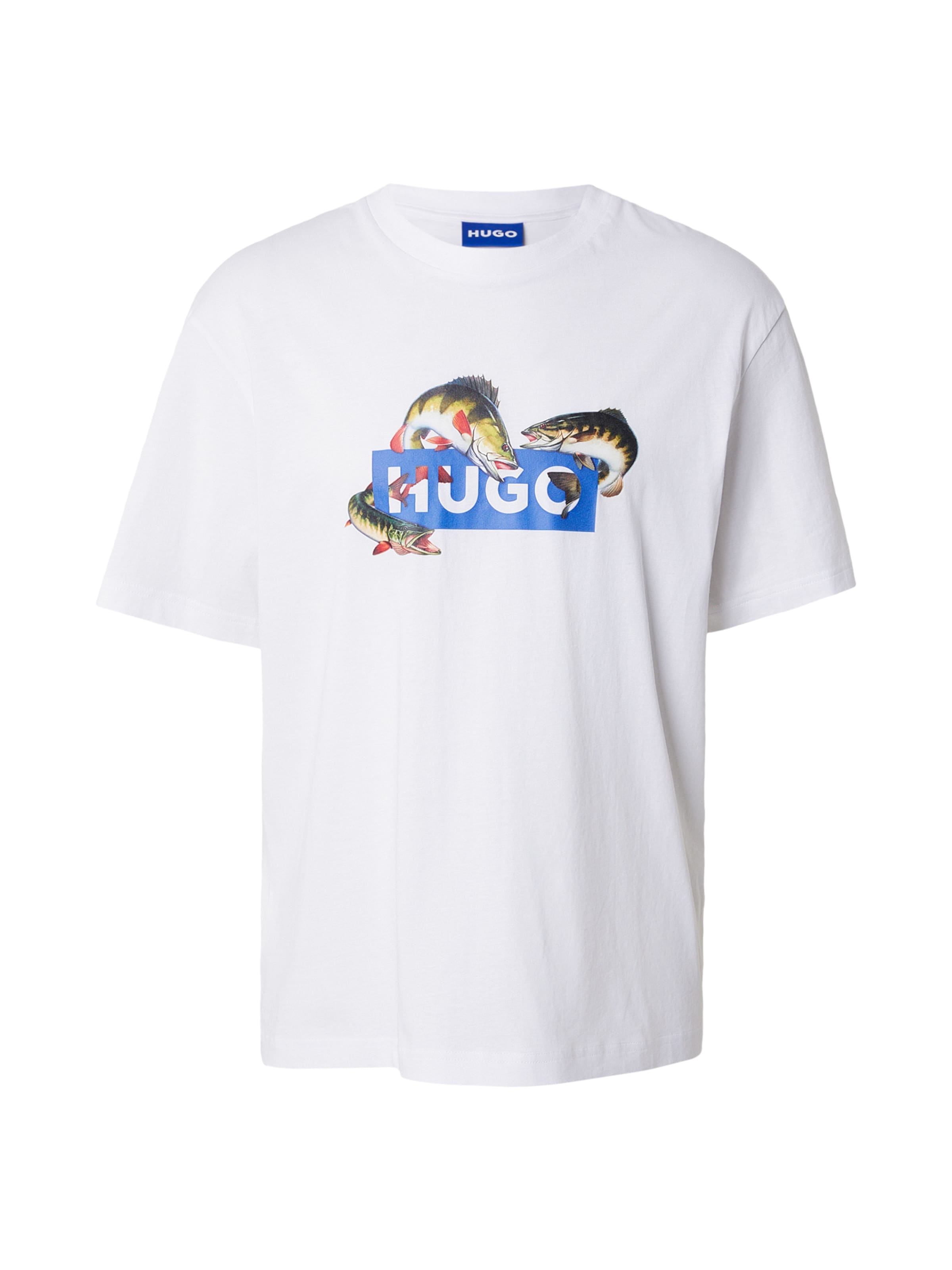 királykék / zöld / piros / fehér HUGO Póló 'Nalotrix', Termék nézet