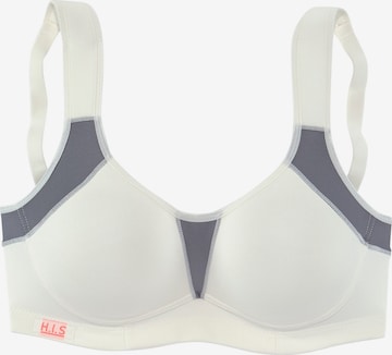 H.I.S Bralette Bra in White: front