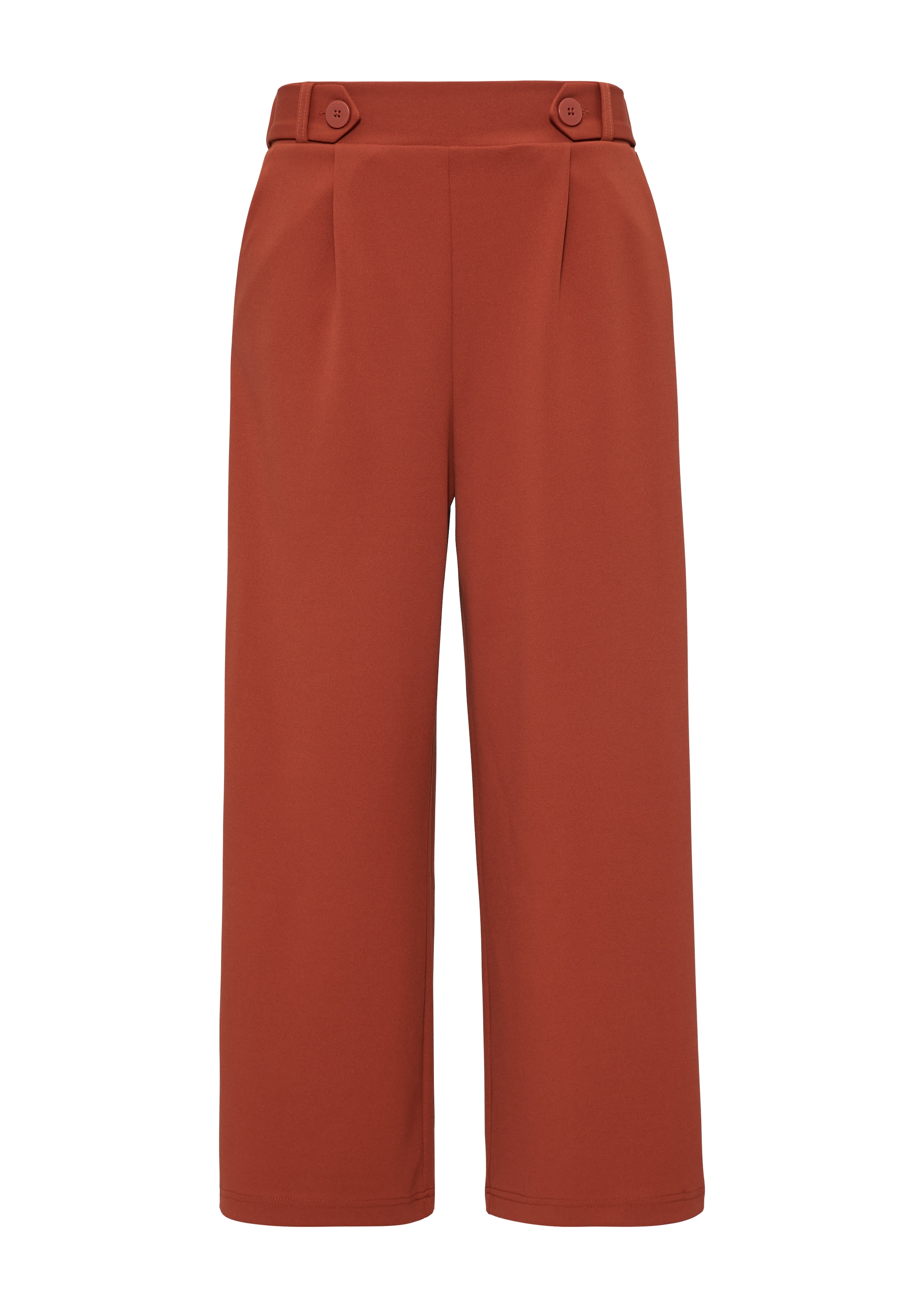 QS Wide Leg Hose in Rot: Vorderseite