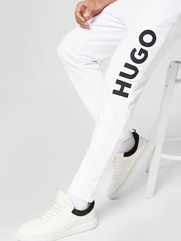 Tapered Pantaloni 'Dutschi' di HUGO Red in bianco