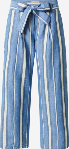 Smith&Soul Wide leg Pleat-front trousers in Blue: front