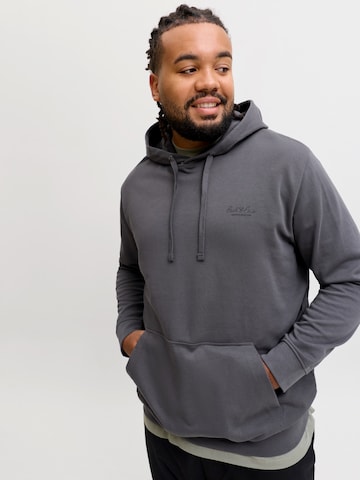 Jack & Jones Plus Sweatshirt 'JJEARCHIVE' in Grau