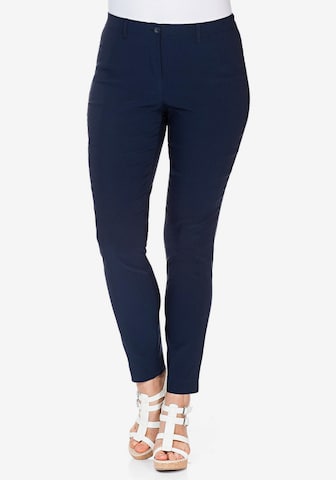 SHEEGO - Slimfit Pantalón 'Bengalin' en azul: frente