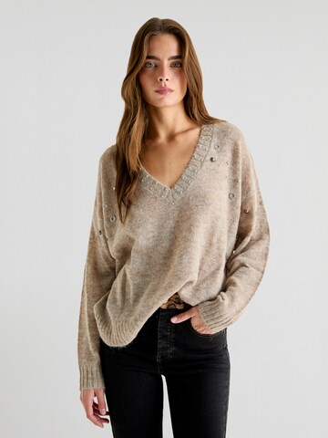 Scalpers Sweater in Brown: front