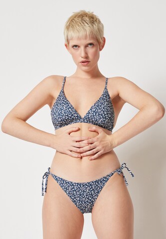 Skiny Triangel Bikinitop in Blau: predná strana