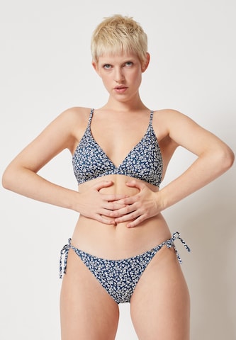 Triangolo Top per bikini di Skiny in blu: frontale