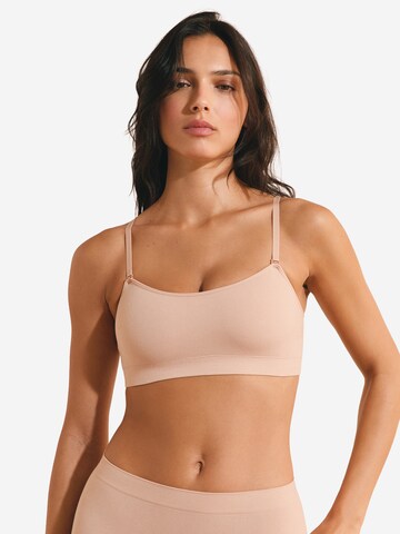 Bandeau Soutien-gorge 'Amande' ETAM en beige : devant