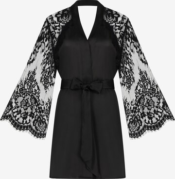 Hunkemöller Dressing Gown in Black: front