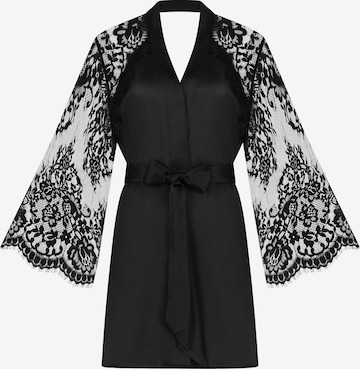 Hunkemöller Dressing Gown in Black: front