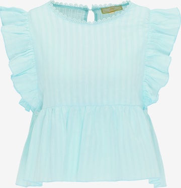 MYMO - Blusa en azul: frente