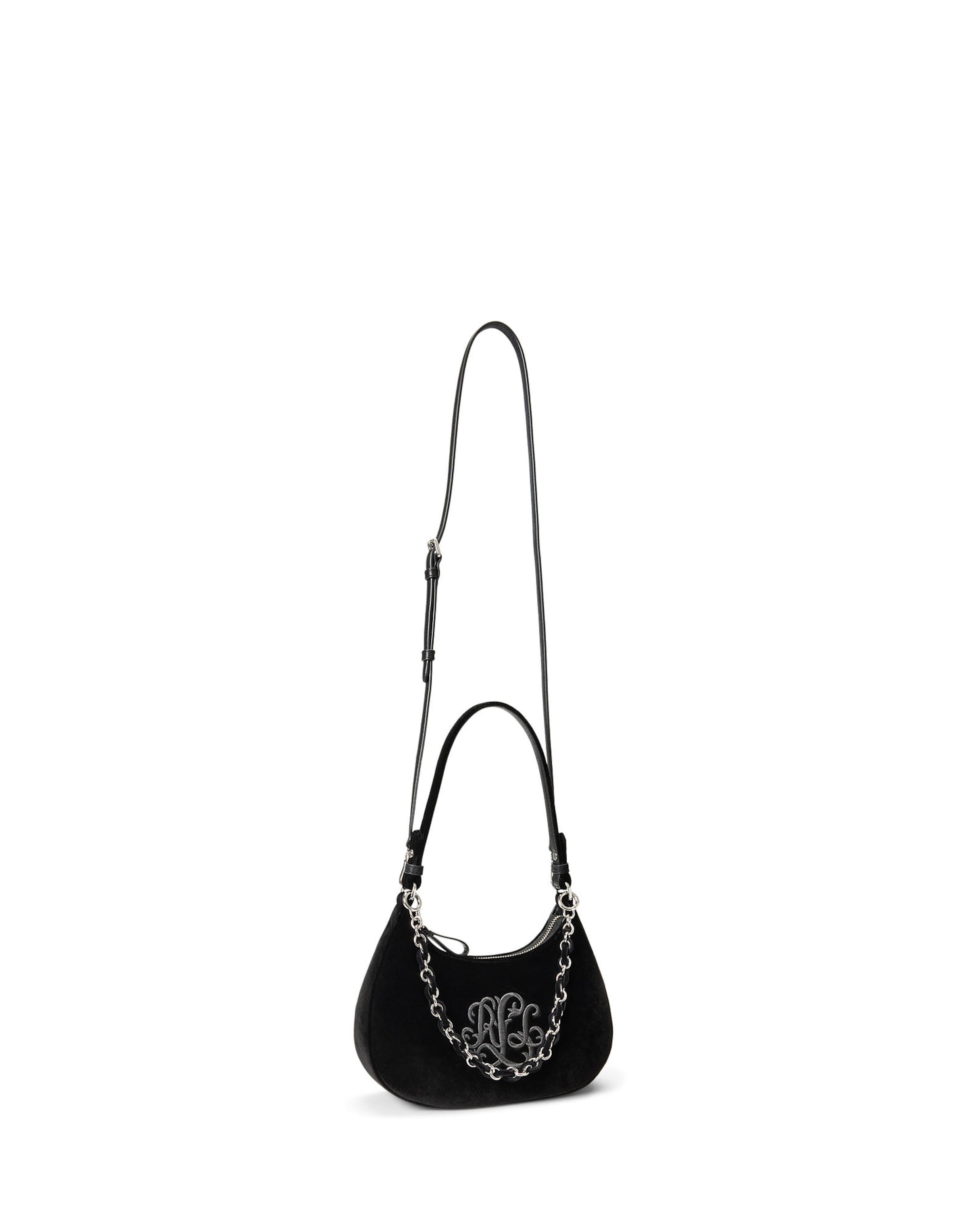 Borsa a spalla di Lauren Ralph Lauren in nero