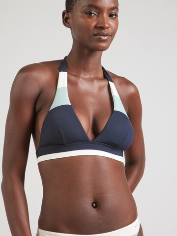 Marc O'Polo Triangle Bikini top in Blue: front