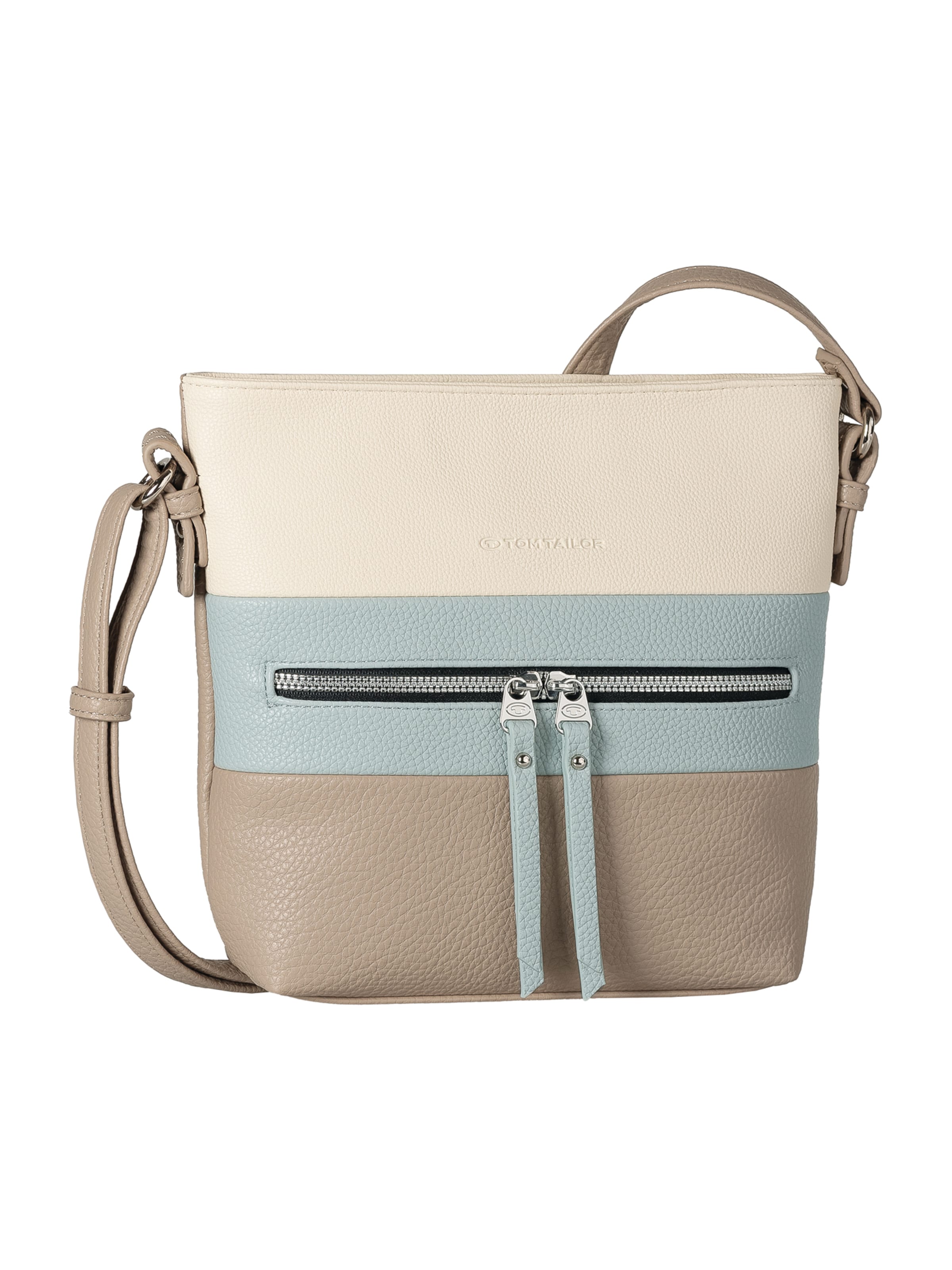 TOM TAILOR Õlakott 'Ellen', värv hall: eest vaates