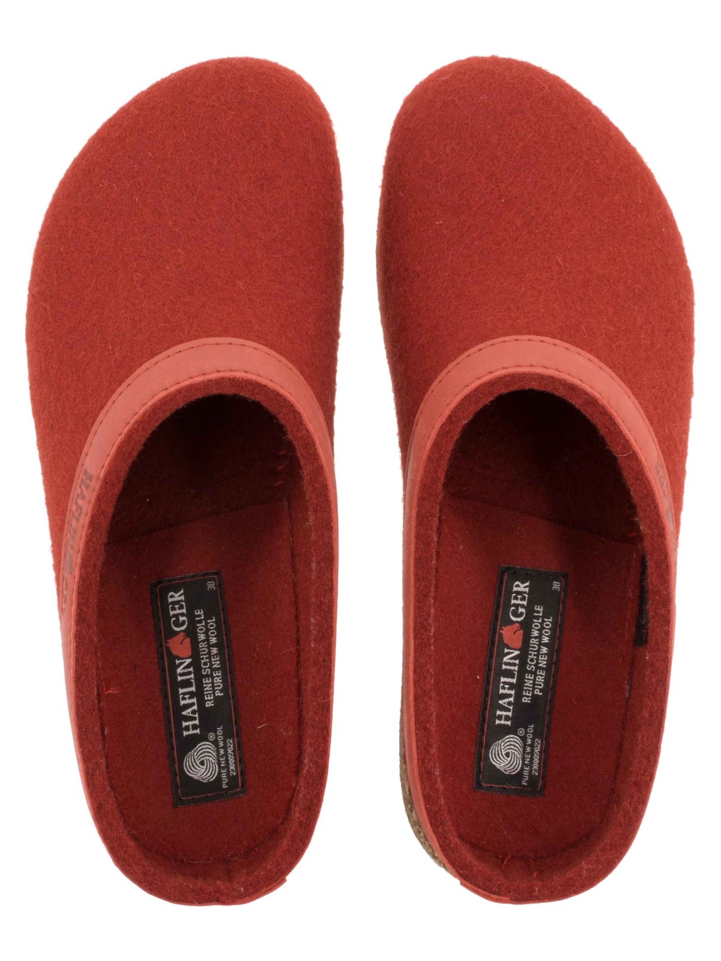 HAFLINGER Clogs 'Torben Grizzly' in Red