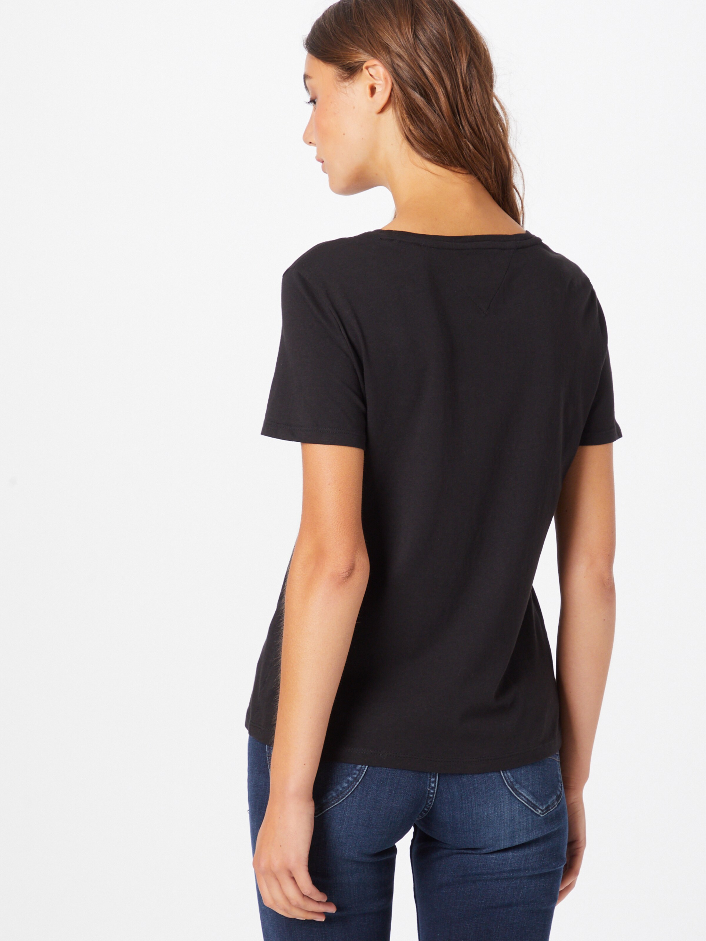 Frauen Shirts & Tops Tommy Jeans T-Shirt in Schwarz, Weiß - FJ60458
