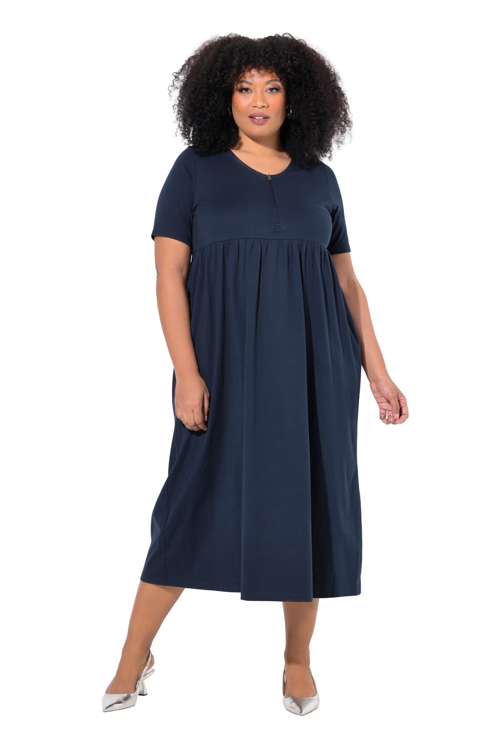 Ulla Popken Kleid in Blau: Vorderseite