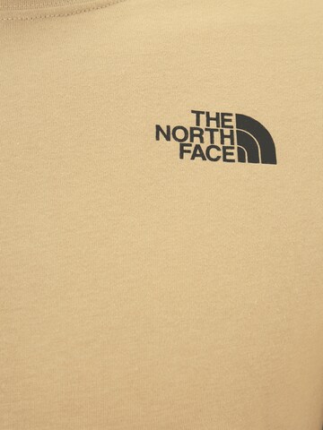 THE NORTH FACE Klasický střih Tričko 'RED BOX' – béžová