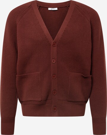 ABOUT YOU Knit cardigan 'Andre' in Brown: front