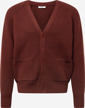 ABOUT YOU Knit cardigan 'Andre' in Brown: front