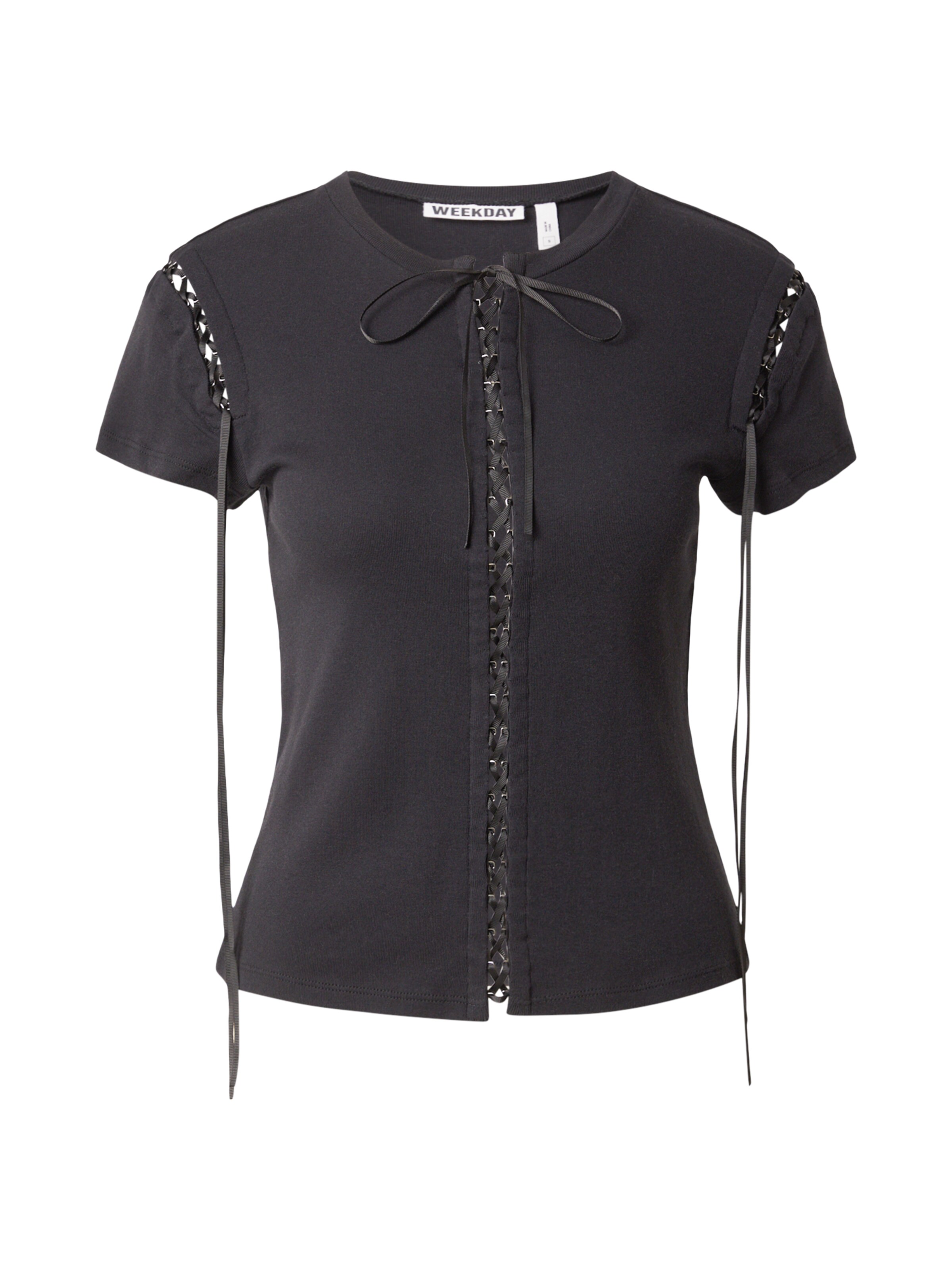 Maglietta in XS WEEKDAY di colore nero, Visualizzazione prodotti