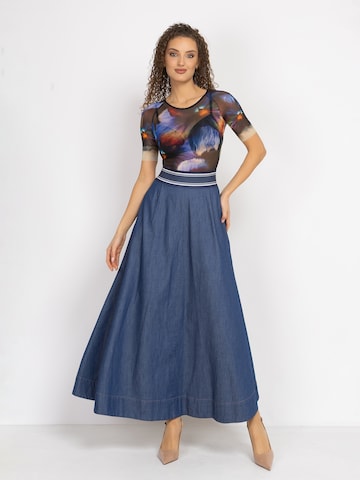 JIORO Skirt 'ESSENTIALS' in Blue