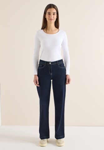 STREET ONE Flared Jeans in Blau