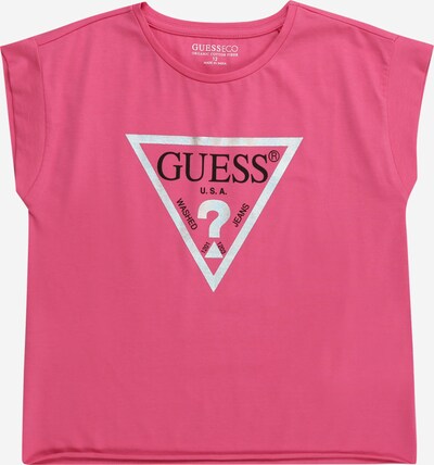 GUESS Camiseta en gris plateado / rosa / negro, Vista del producto