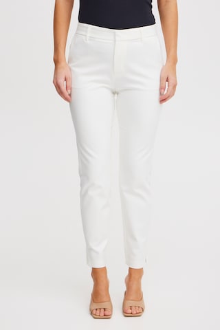 PULZ Jeans Slim fit Pants 'Bindy' in White: front