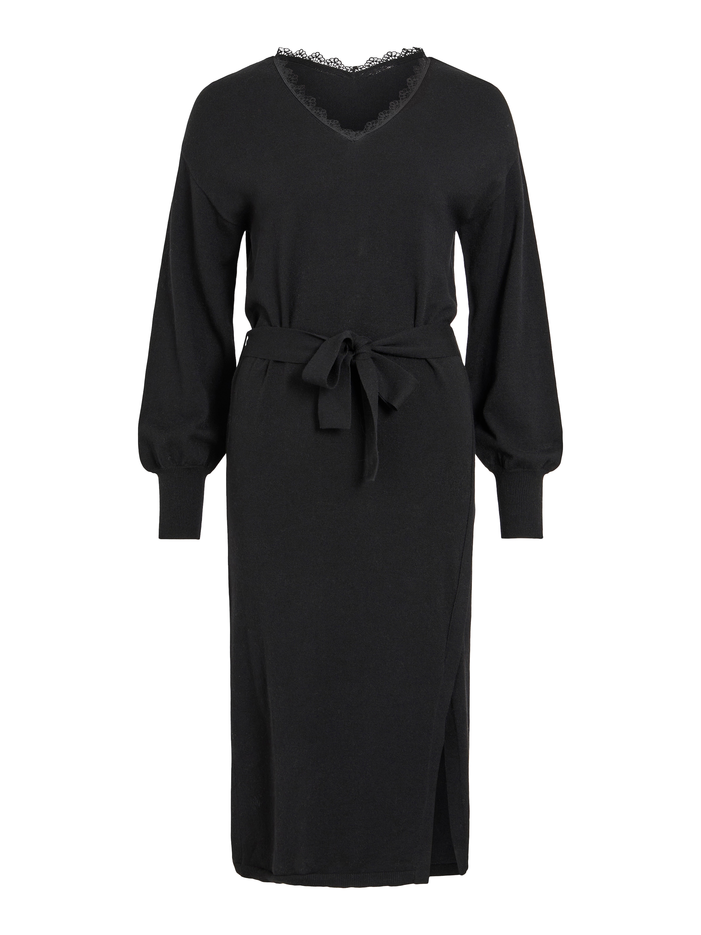 VILA - Vestido de punto 'VIRICKY' en negro: frente
