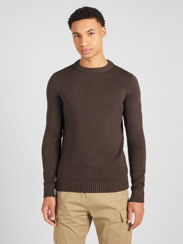 Bruun & Stengade Sweater 'Halfdan' in Brown: front