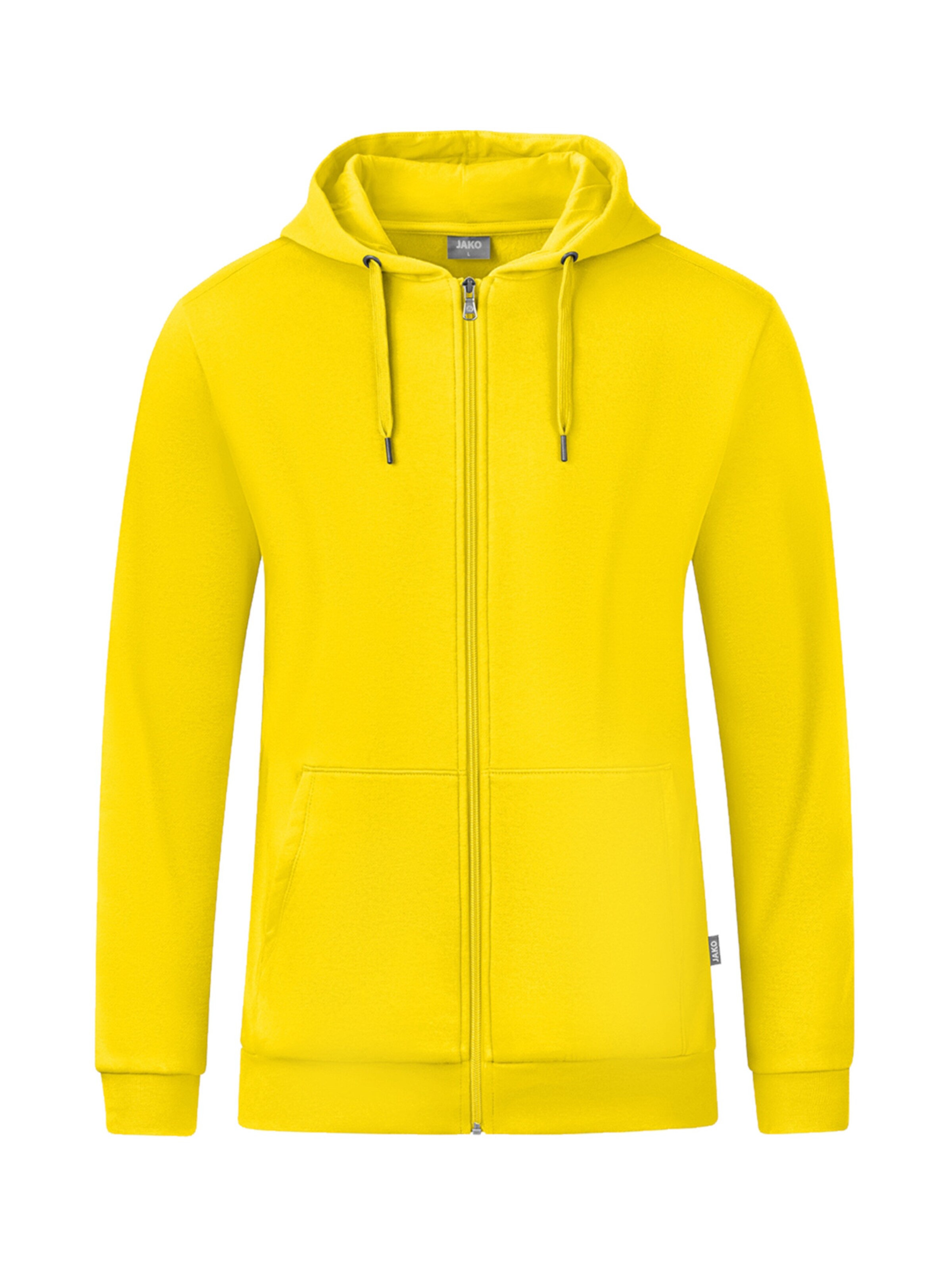 JAKO Sportsweatjacke in Gelb: Vorderseite